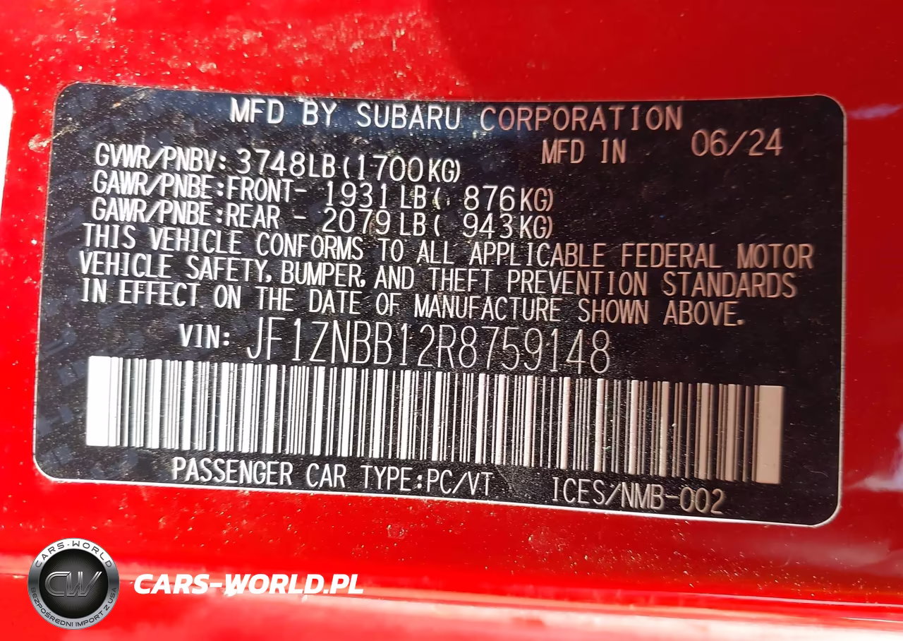 2024 Toyota Gr86 VIN:JF1ZNBB12R8759148 - 9
