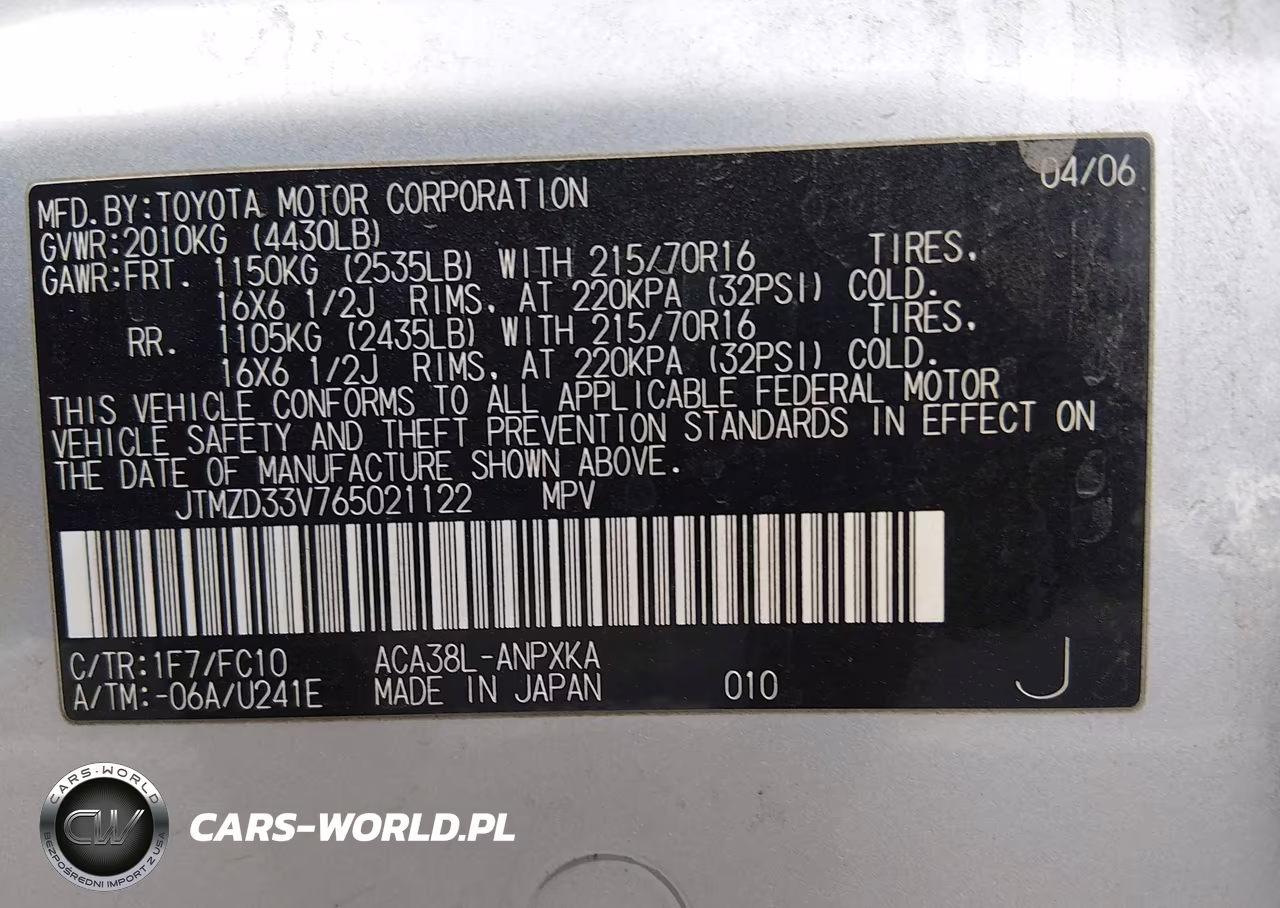 2006 Toyota Rav4 VIN:JTMZD33V765021122 - 9