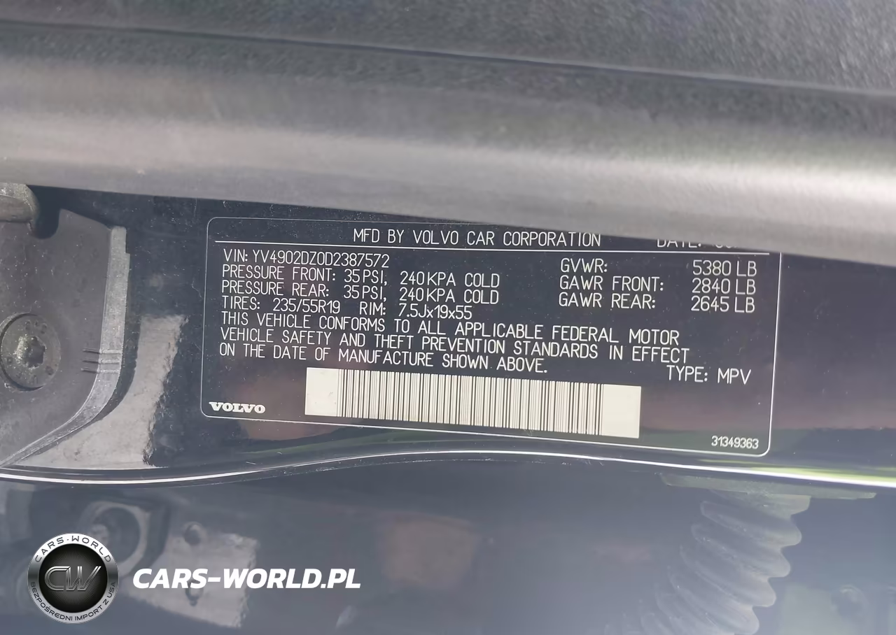 2013 Volvo Xc60 T6-T6 Platinum-T6 Premier Plus-T6 R-Design-T6 R-Design Platinum-T6 R-Design Premier Plus VIN:YV4902DZ0D2387572 - 9