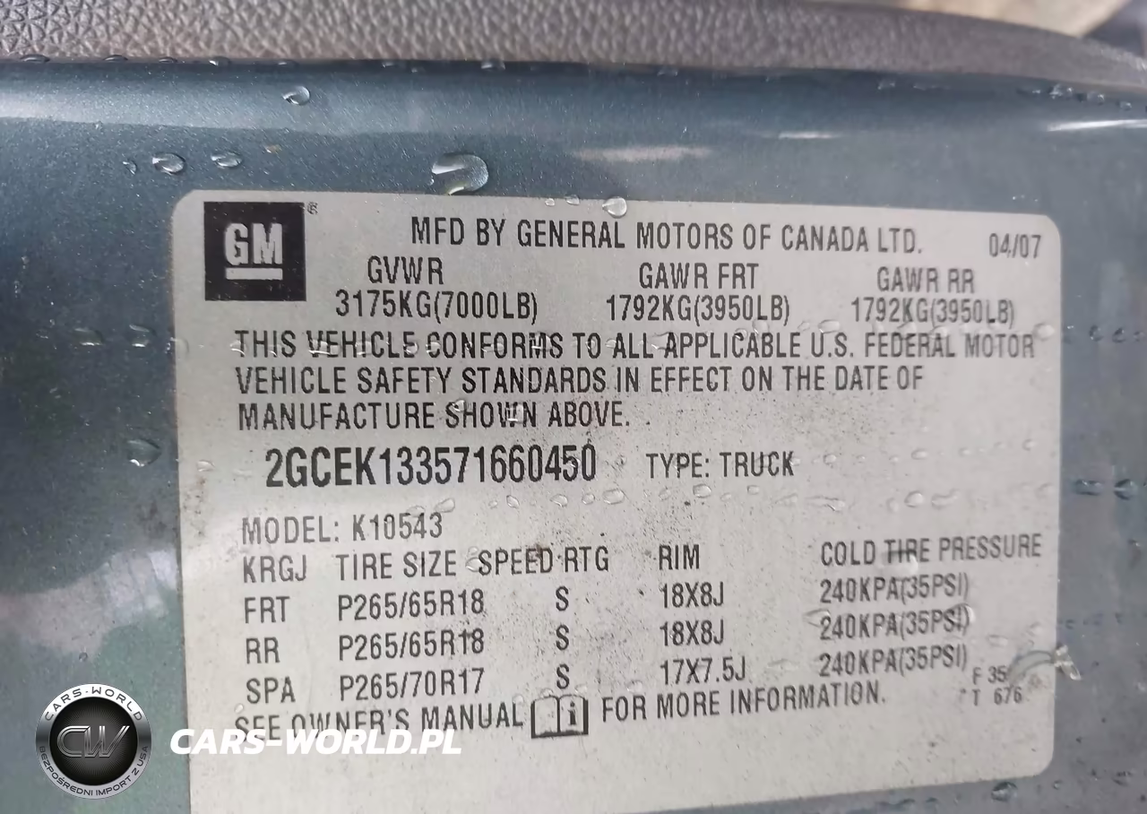 2007 Chevrolet Silverado 1500 Lt1 VIN:2GCEK133571660450 - 9