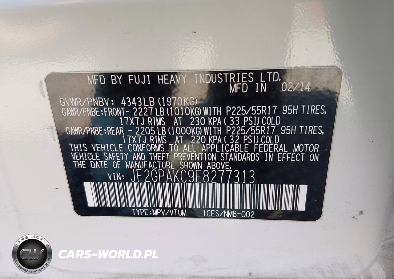 2014 Subaru Xv Crosstrek 2.0I Limited VIN:JF2GPAKC9E8277313 - 9