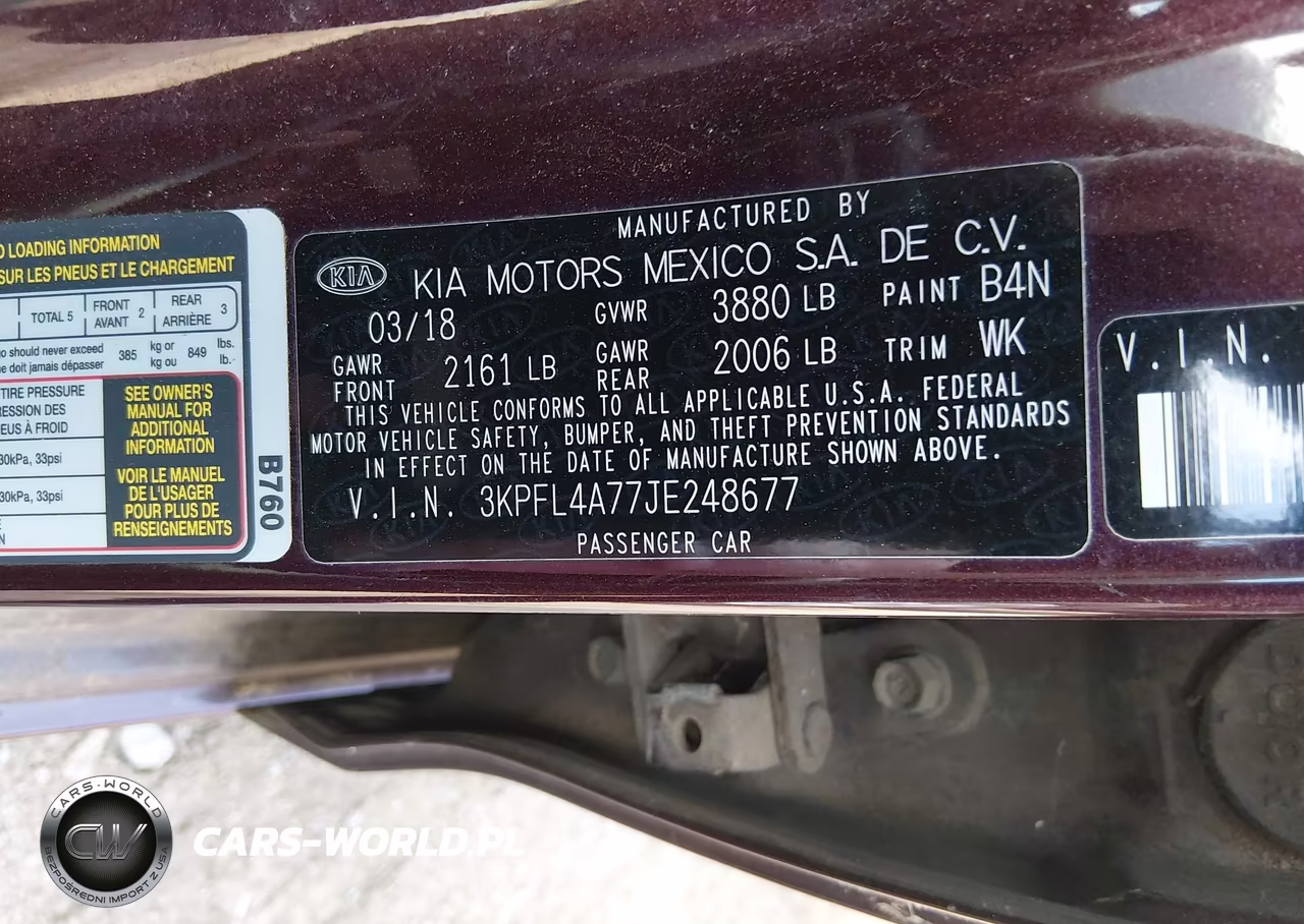 2018 Kia Forte Lx VIN:3KPFL4A77JE248677 - 9