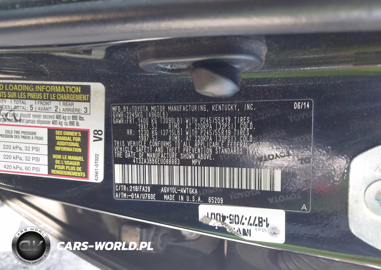 2014 Toyota Venza Le VIN:4T3ZA3BB6EU088883 - 9