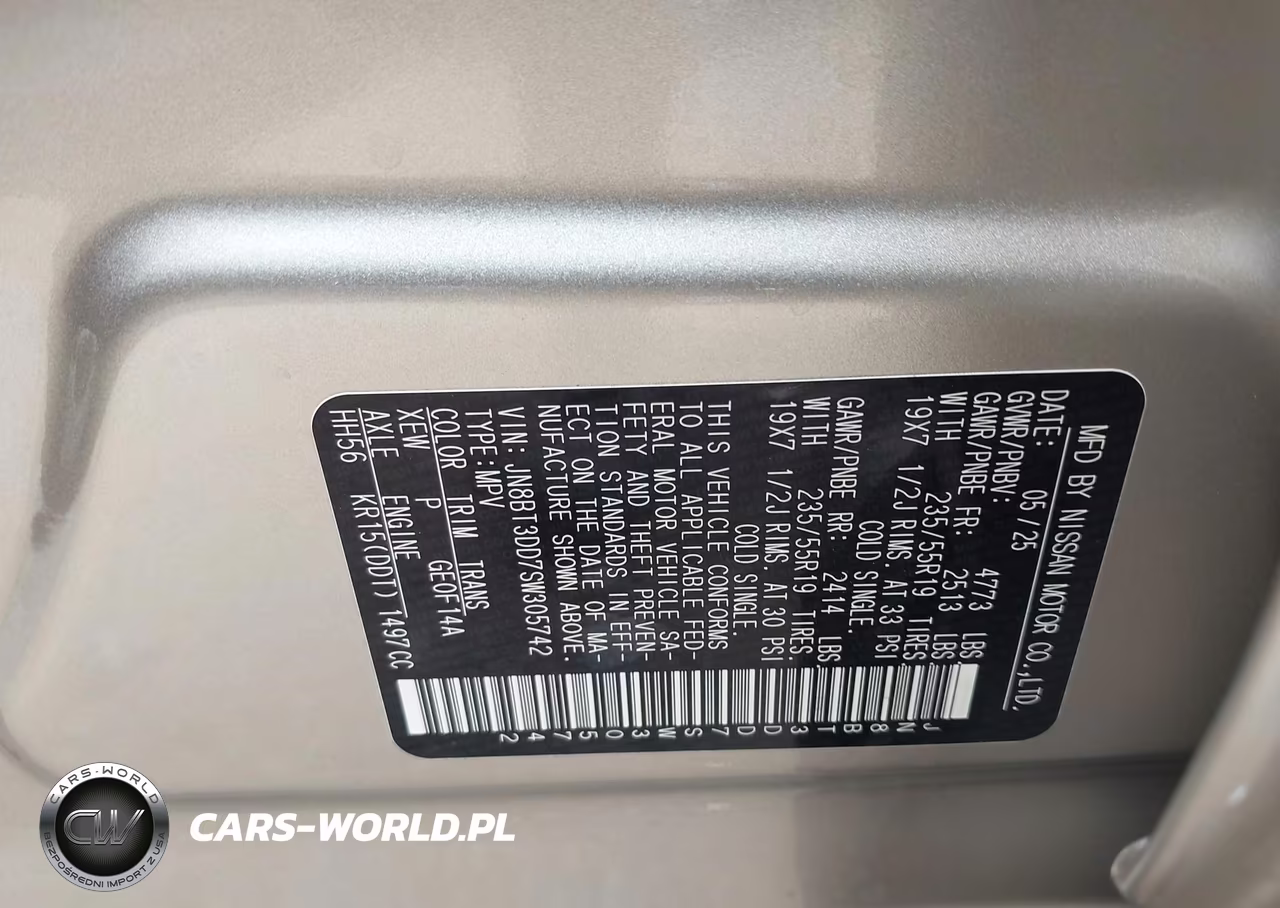 2025 Nissan Rogue Platinum Intelligent Awd VIN:JN8BT3DD7SW305742 - 9