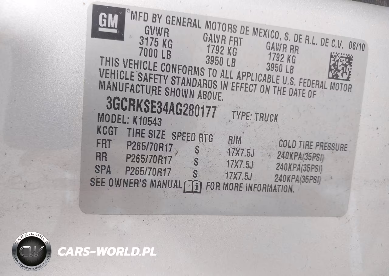 2010 Chevrolet Silverado 1500 Lt VIN:3GCRKSE34AG280177 - 9