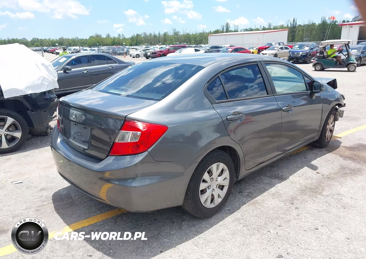 2012 Honda Civic Lx VIN:19XFB2F59CE040124 - 4