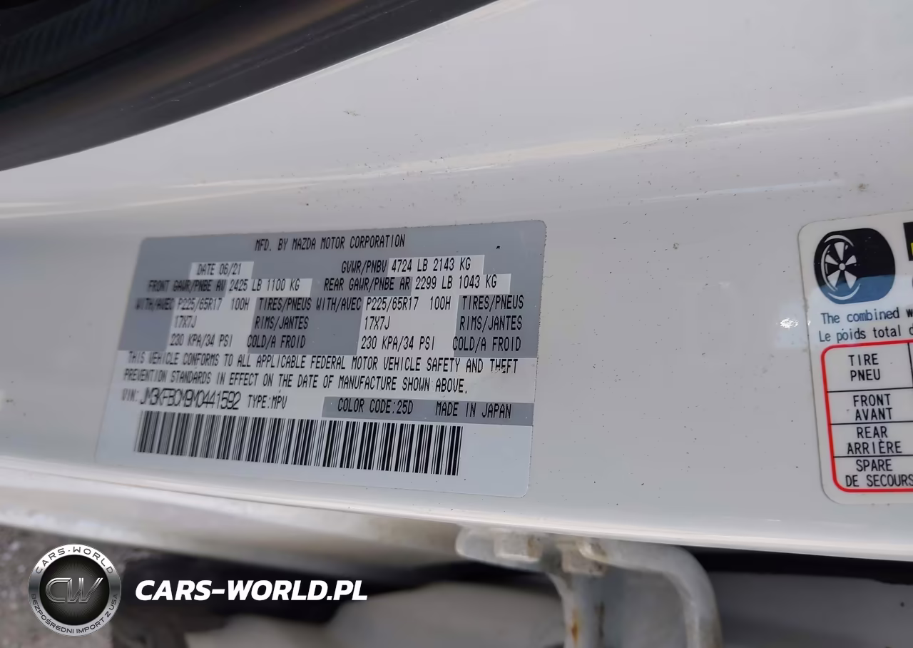 2021 Mazda Cx-5 Touring VIN:JM3KFBCM9M0441592 - 9