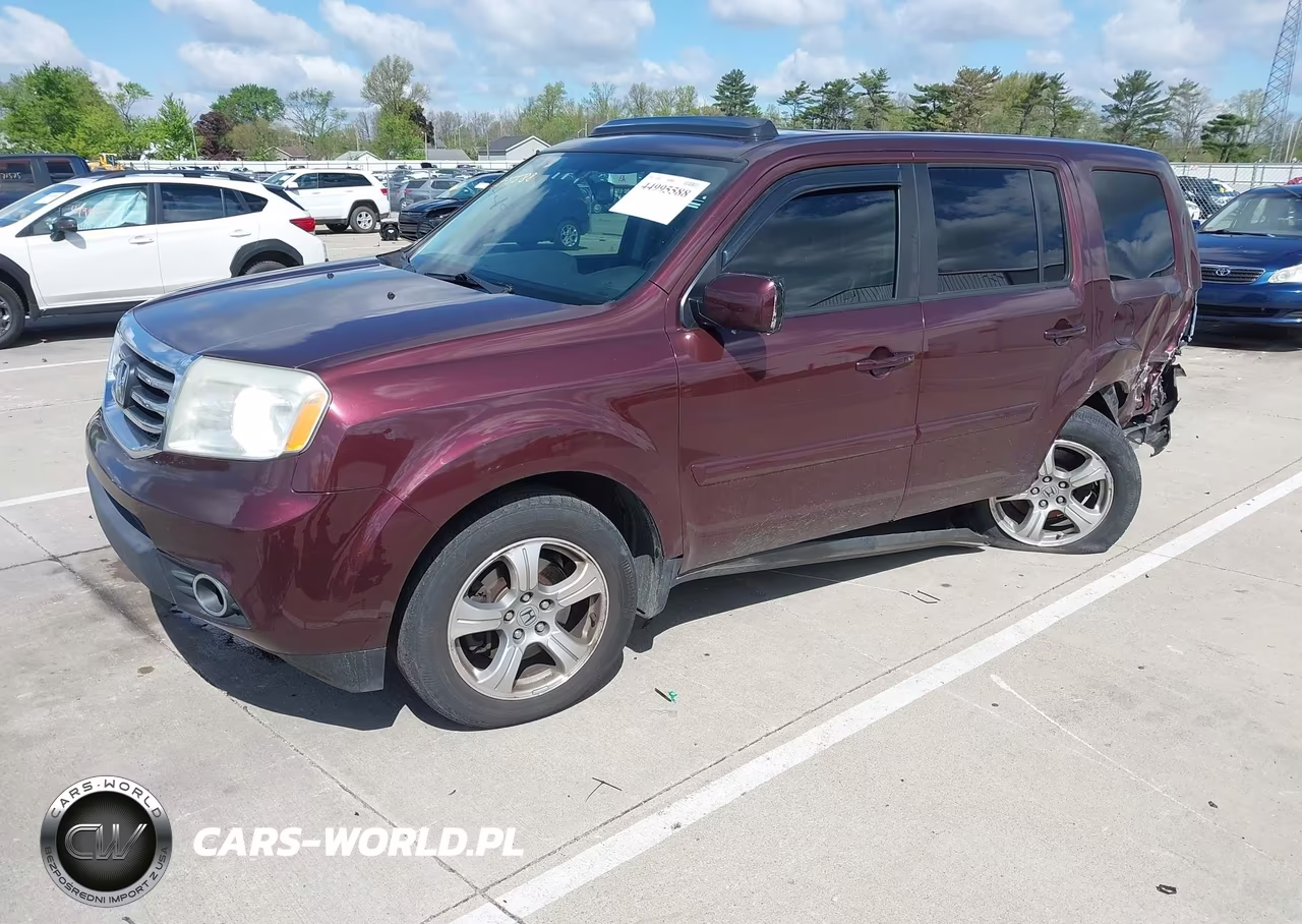 2013 Honda Pilot Ex-L VIN:5FNYF4H73DB039246 - 2