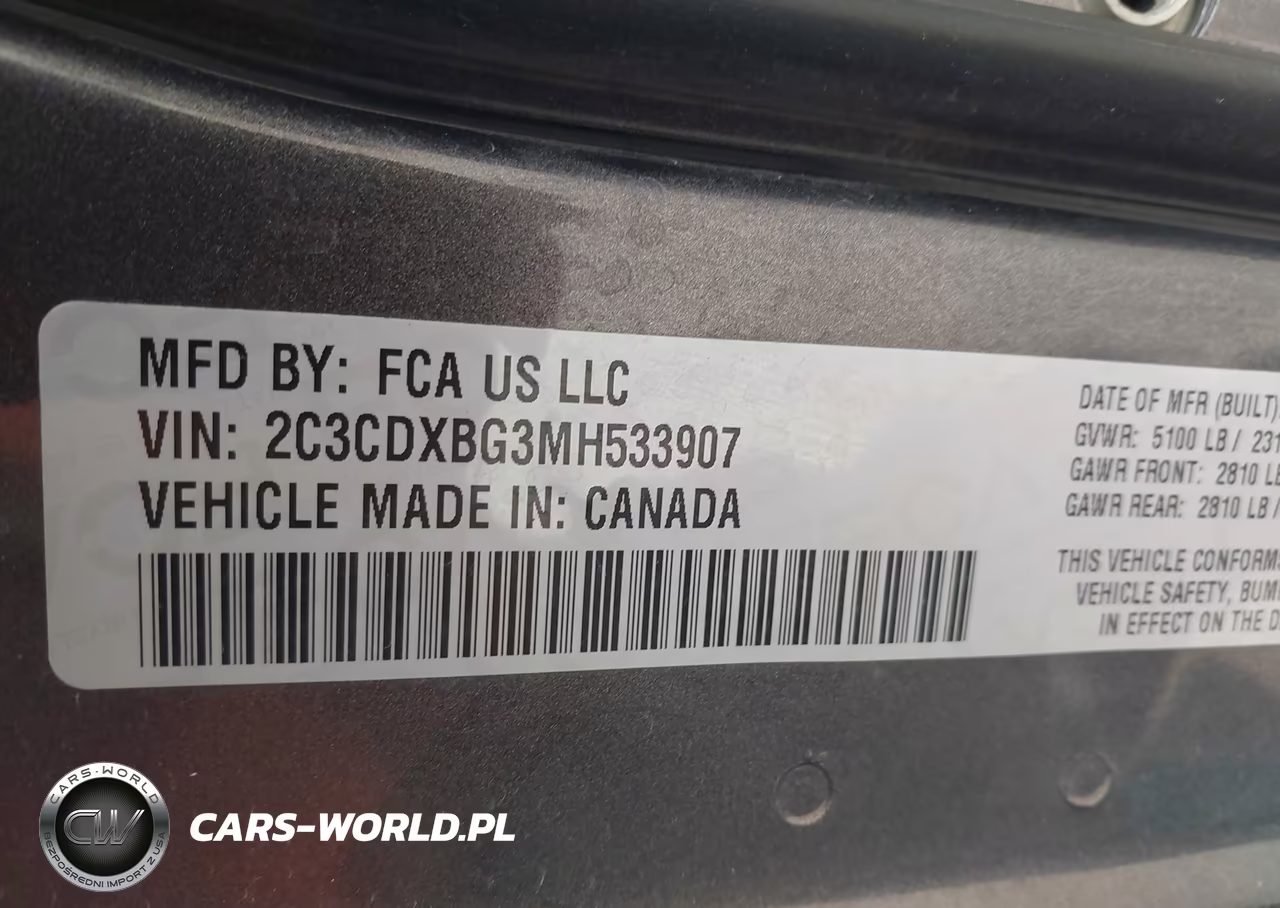 2021 Dodge Charger Sxt Rwd VIN:2C3CDXBG3MH533907 - 9