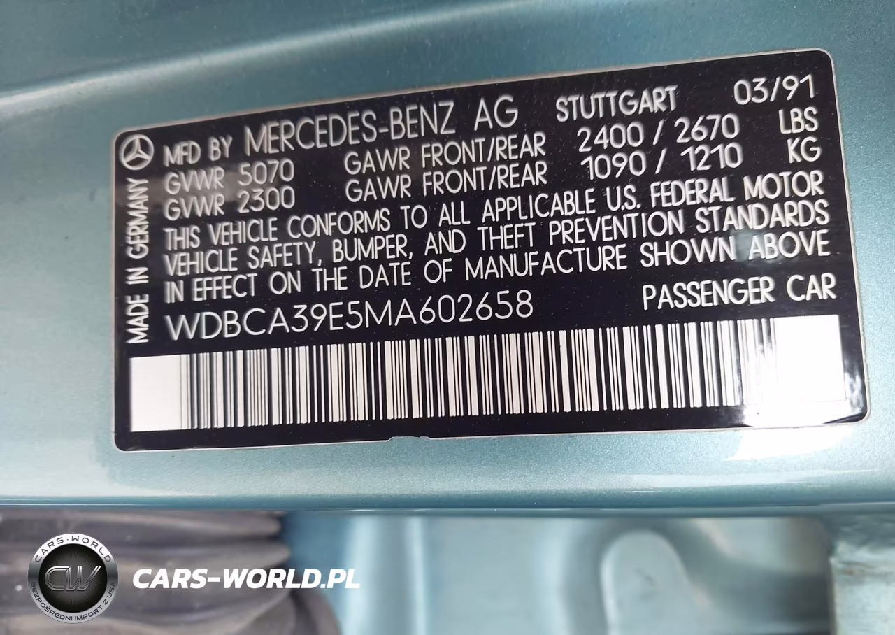1991 Mercedes-Benz 560 Sel VIN:WDBCA39E5MA602658 - 9