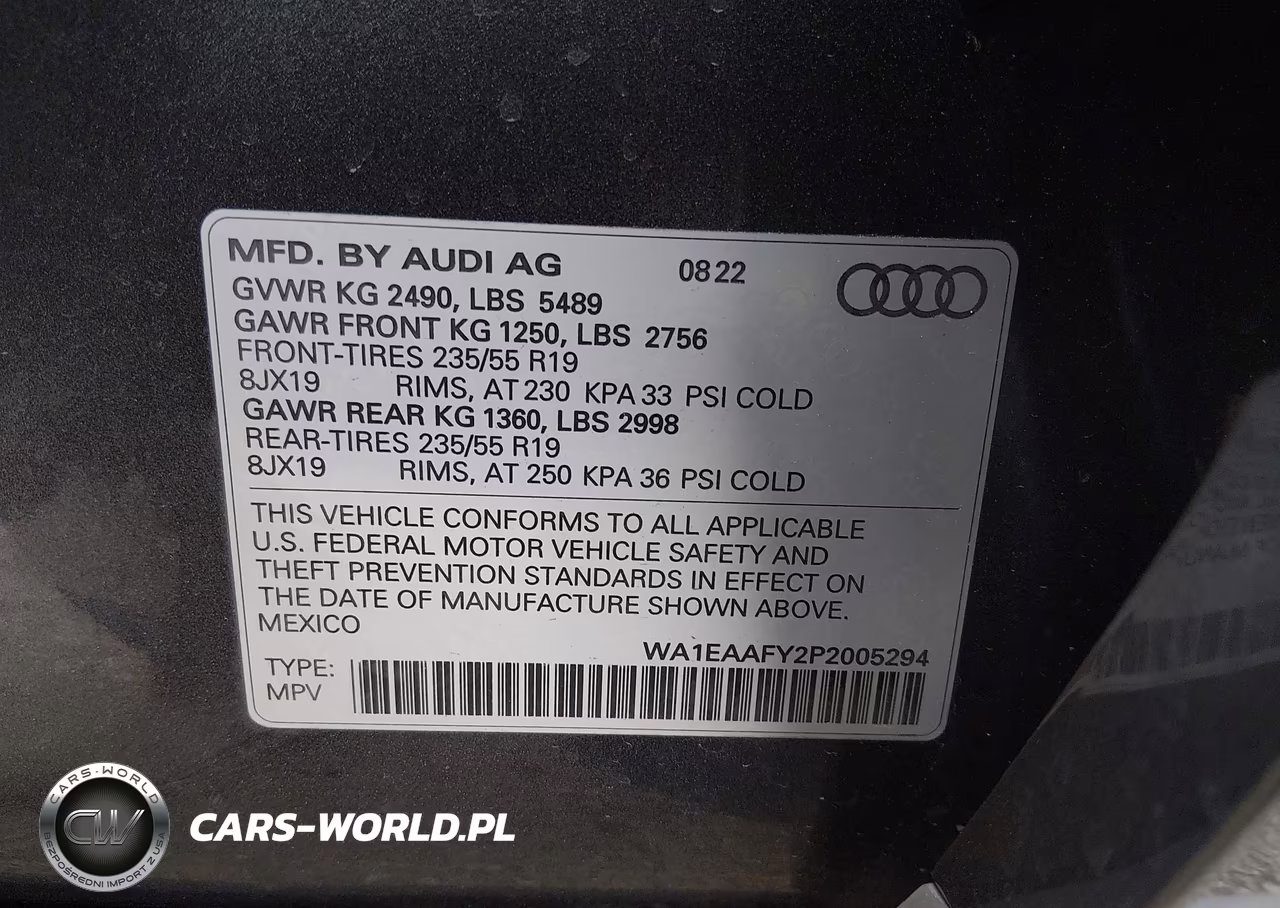 2023 Audi Q5 Premium Plus 45 Tfsi S Line Quattro VIN:WA1EAAFY2P2005294 - 9