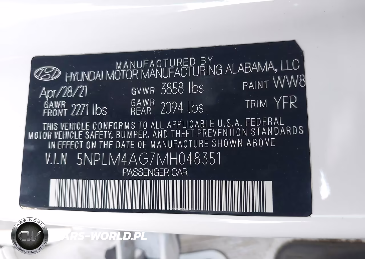 2021 Hyundai Elantra Sel VIN:5NPLM4AG7MH048351 - 9