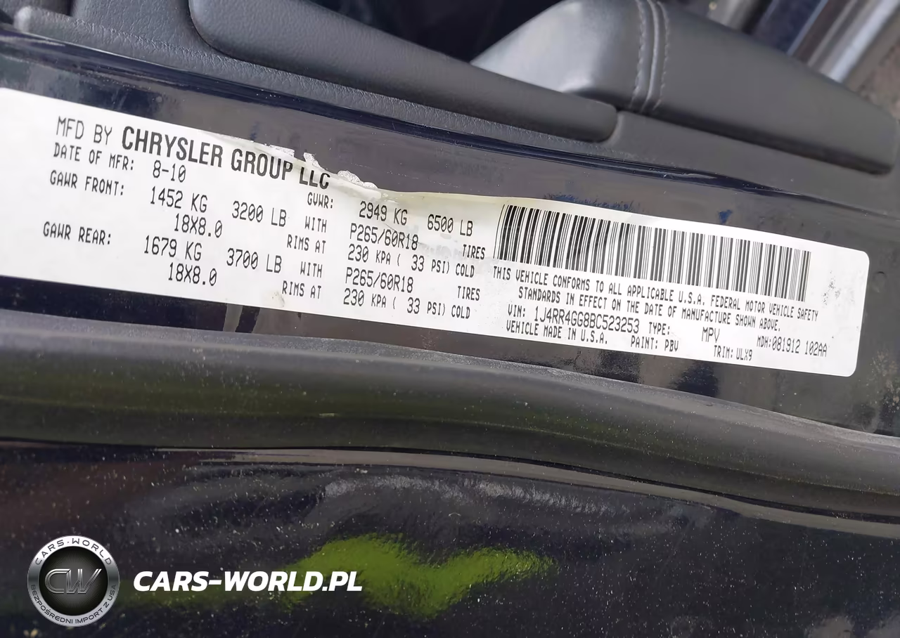2011 Jeep Grand Cherokee Laredo VIN:1J4RR4GG8BC523253 - 9
