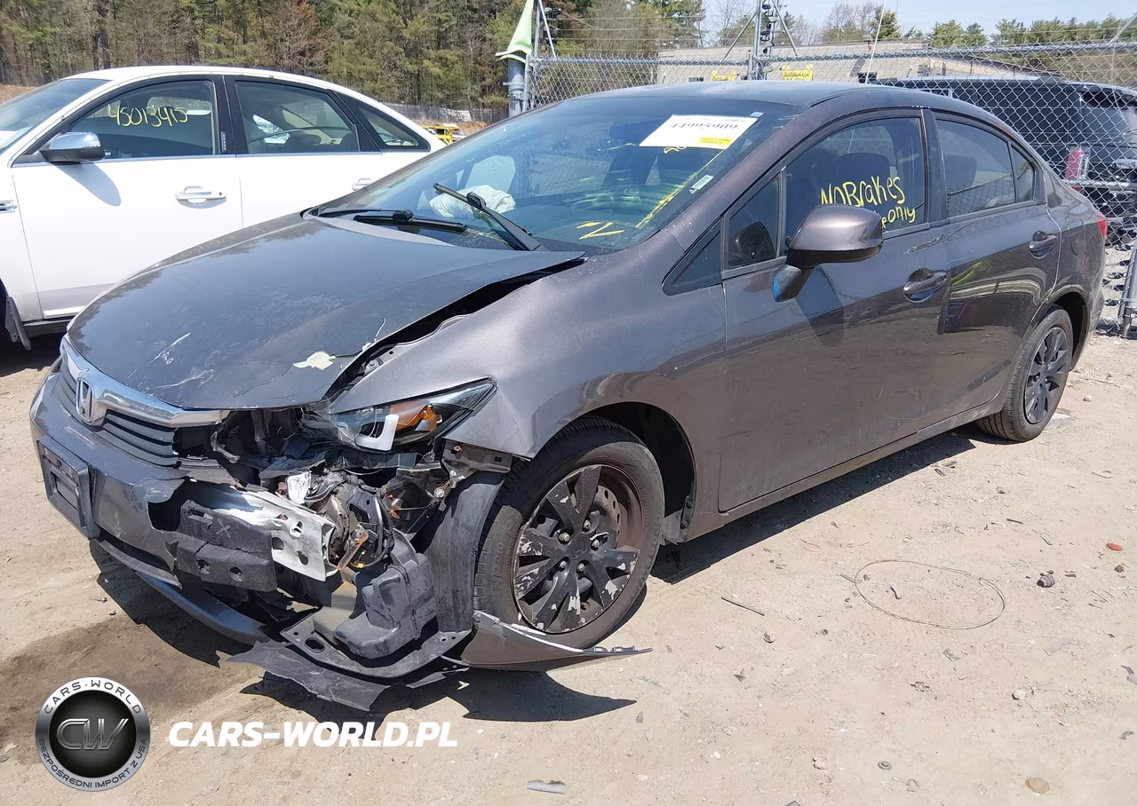 2012 Honda Civic Lx VIN:2HGFB2F5XCH537978 - 2