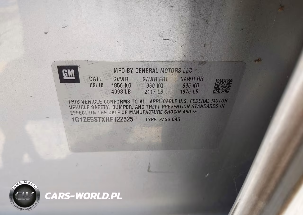 2017 Chevrolet Malibu 1Lt VIN:1G1ZE5STXHF122525 - 9
