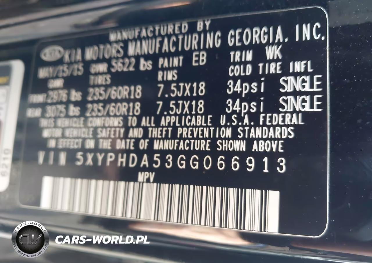 2016 Kia Sorento 3.3L Ex VIN:5XYPHDA53GG066913 - 9