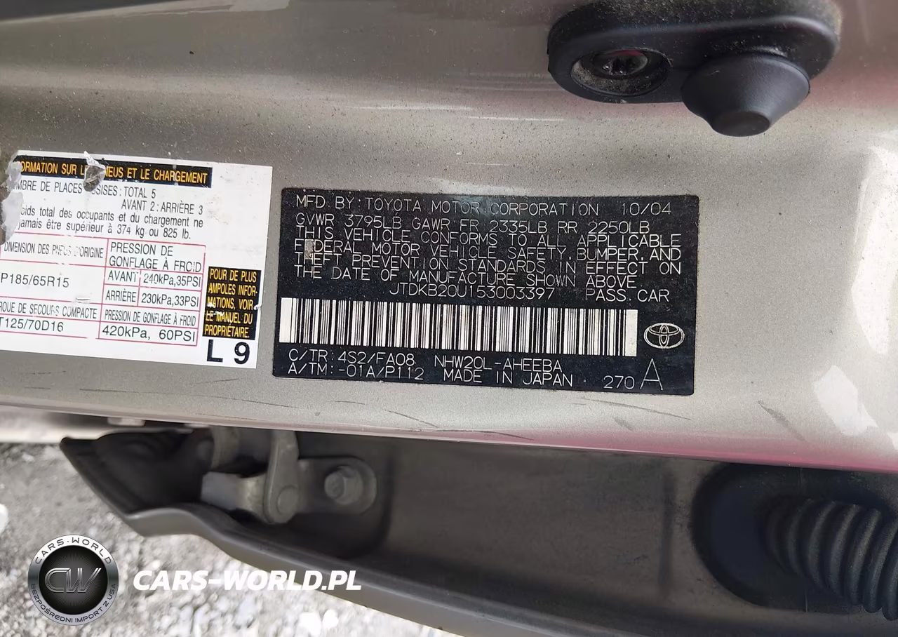 2005 Toyota Prius VIN:JTDKB20U153003397 - 9