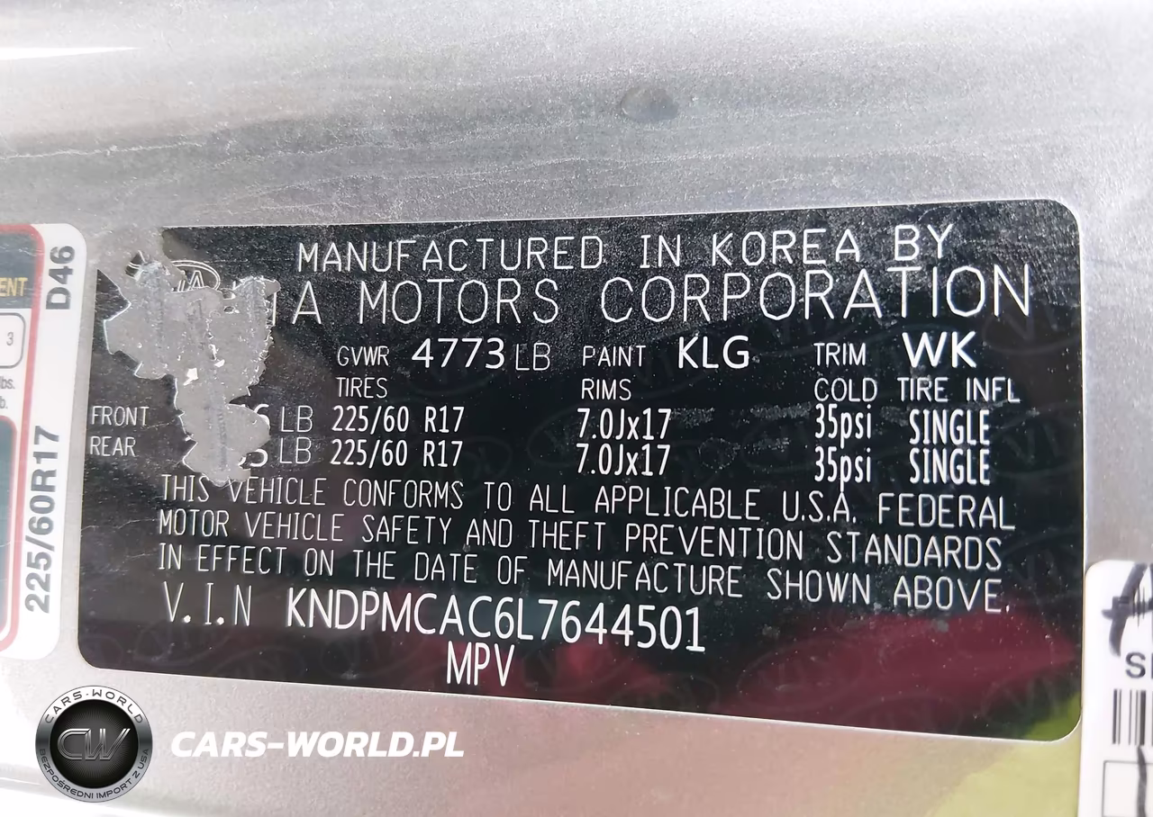 2020 Kia Sportage Lx VIN:KNDPMCAC6L7644501 - 9