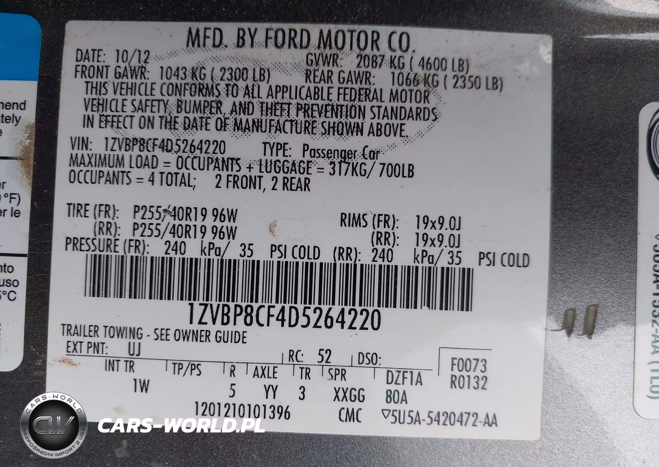 2013 Ford Mustang Gt VIN:1ZVBP8CF4D5264220 - 9