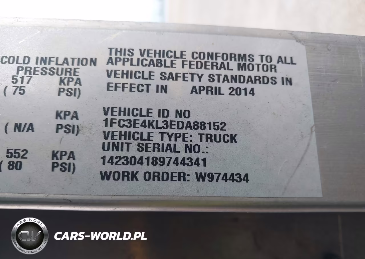 2014 Ford E-450 Stripped VIN:1FC3E4KL3EDA88152 - 8