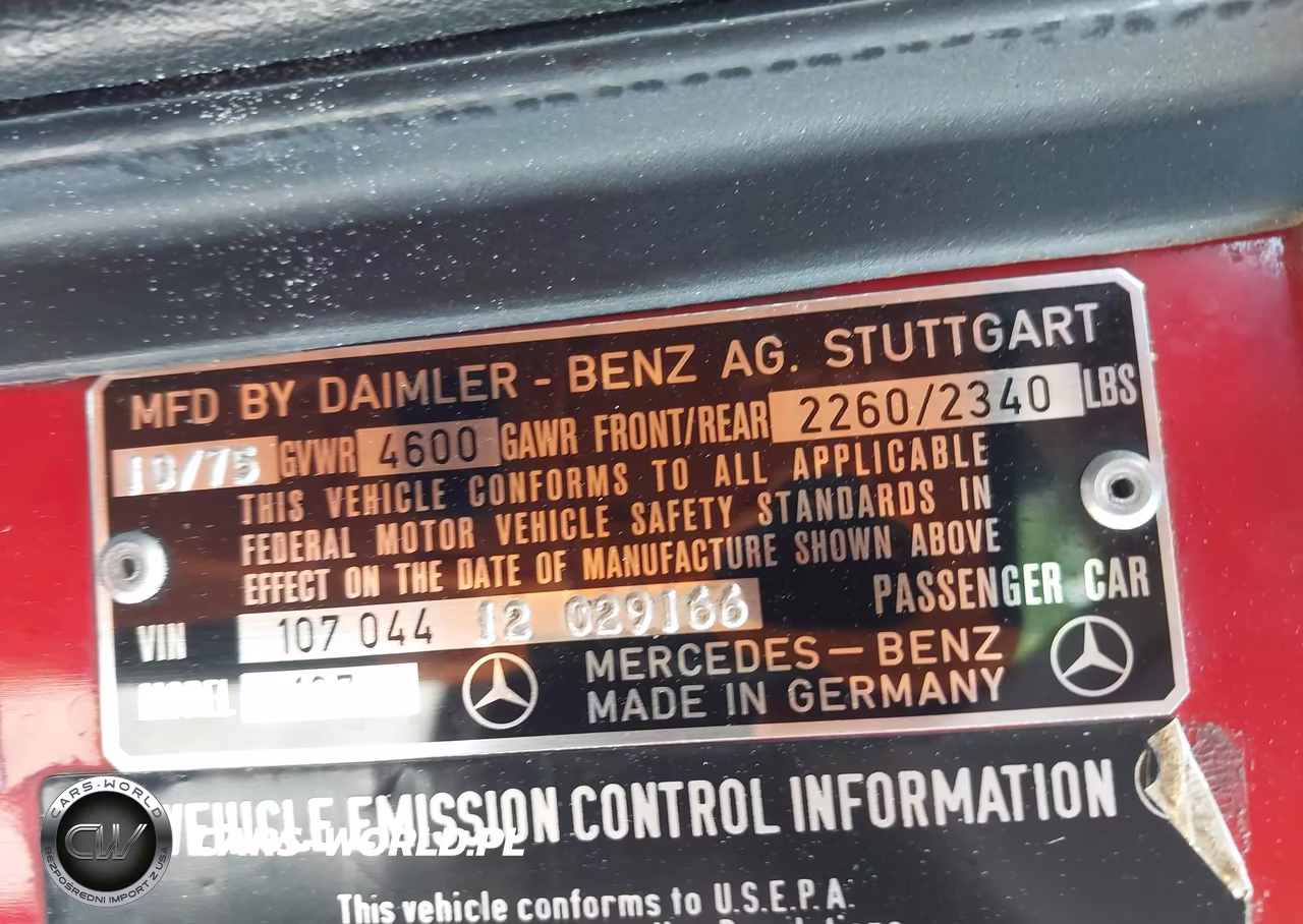 1976 Mercedes-Benz 450Sl VIN:10704412029166 - 9