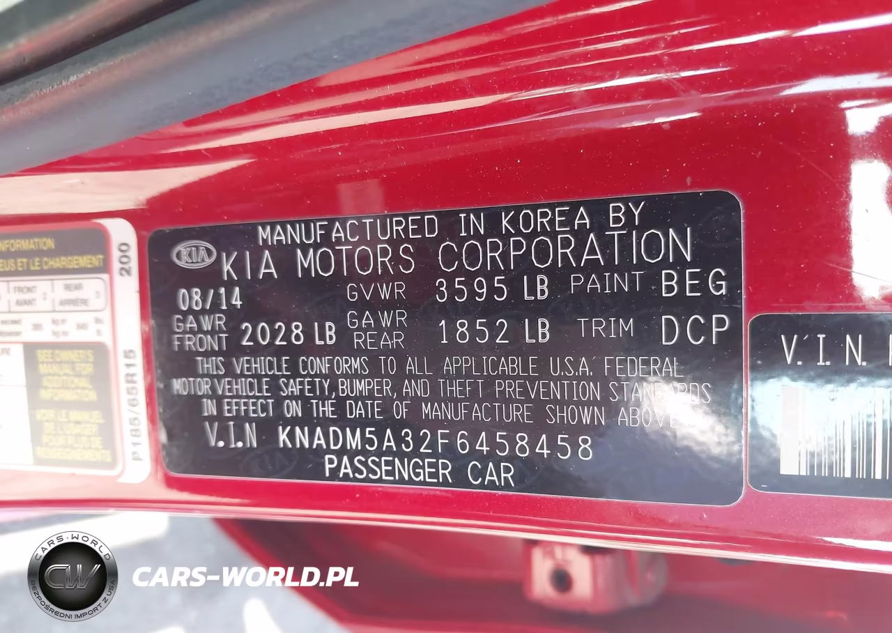 2015 Kia Rio Lx VIN:KNADM5A32F6458458 - 9