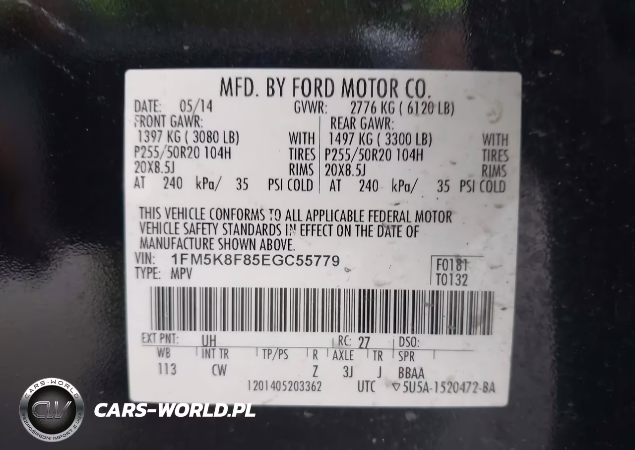 2014 Ford Explorer Limited VIN:1FM5K8F85EGC55779 - 9