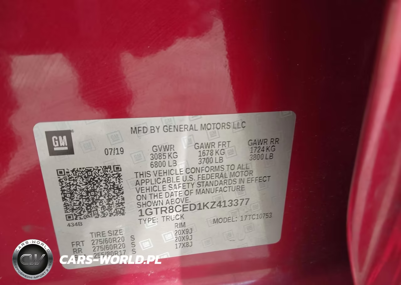 2019 GMC Sierra 1500 Elevation VIN:1GTR8CED1KZ413377 - 9