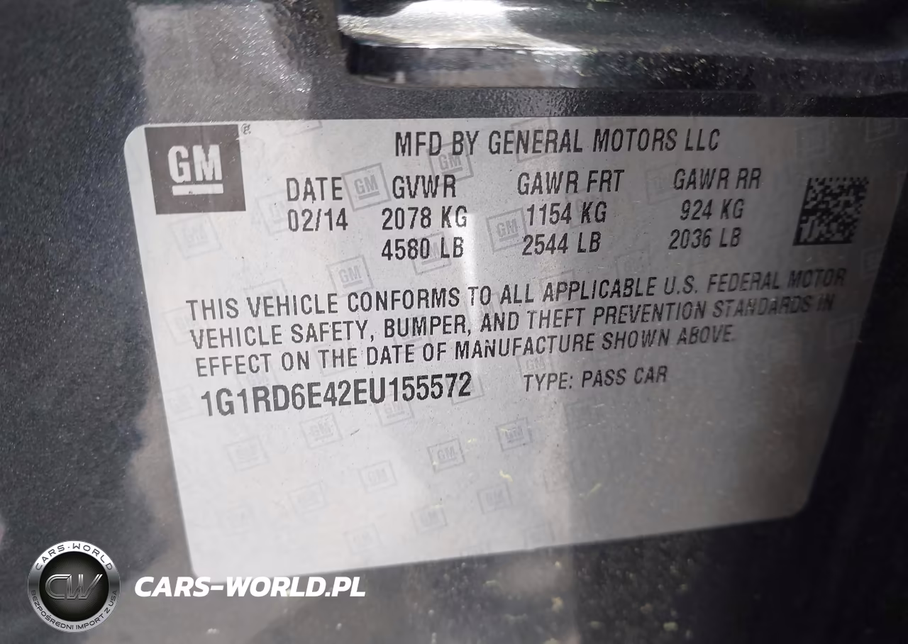2014 Chevrolet Volt VIN:1G1RD6E42EU155572 - 9
