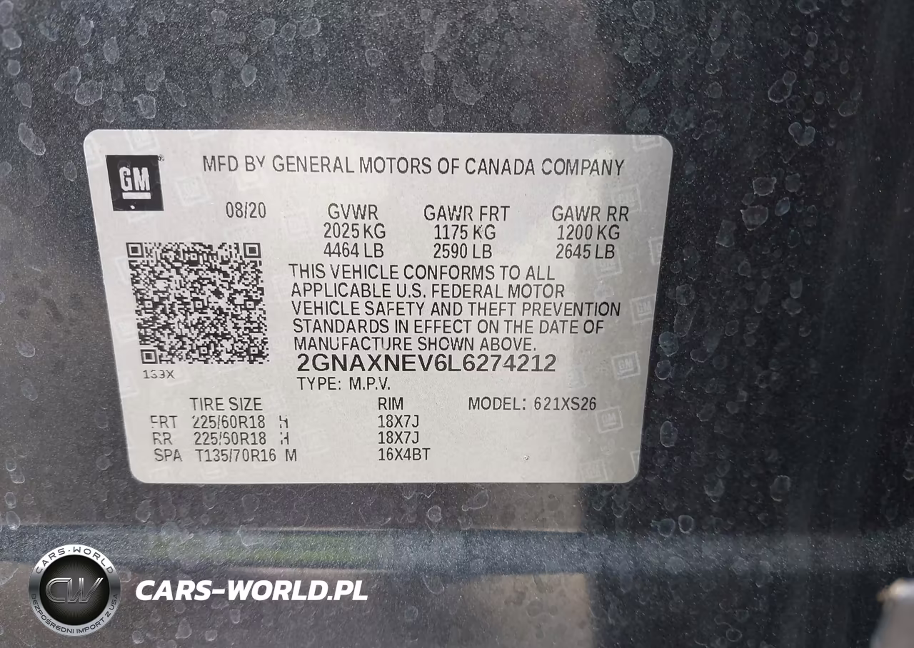 2020 Chevrolet Equinox Fwd Premier 1.5L Turbo VIN:2GNAXNEV6L6274212 - 9