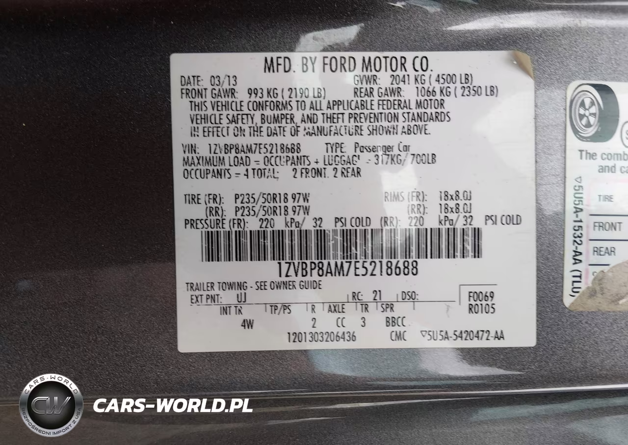 2014 Ford Mustang V6 Premium VIN:1ZVBP8AM7E5218688 - 9