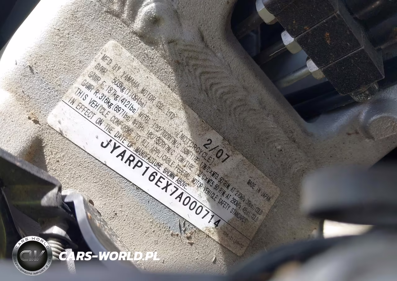 2007 Yamaha Fjr1300 As VIN:JYARP16EX7A000714 - 10