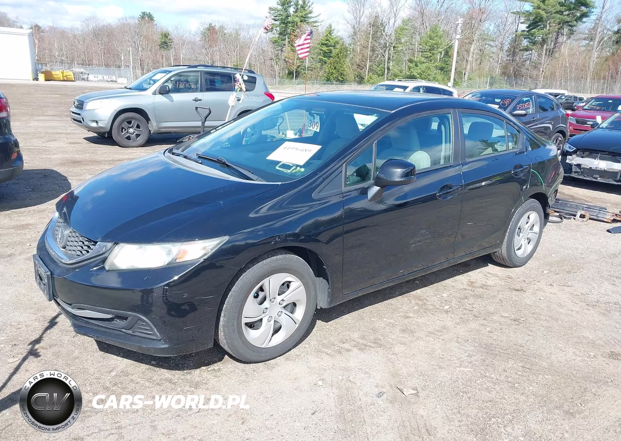 2013 Honda Civic Lx VIN:19XFB2F50DE240276 - 2