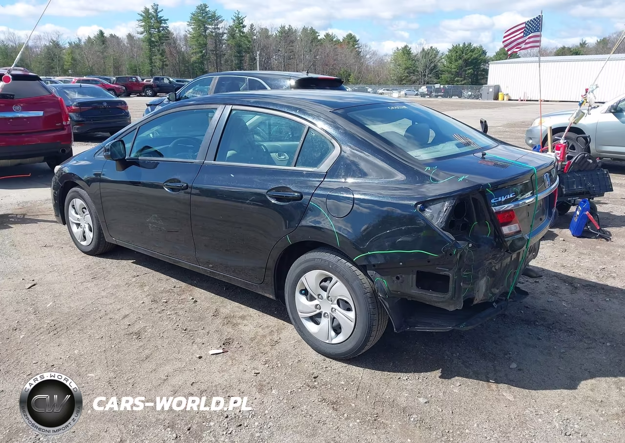2013 Honda Civic Lx VIN:19XFB2F50DE240276 - 3