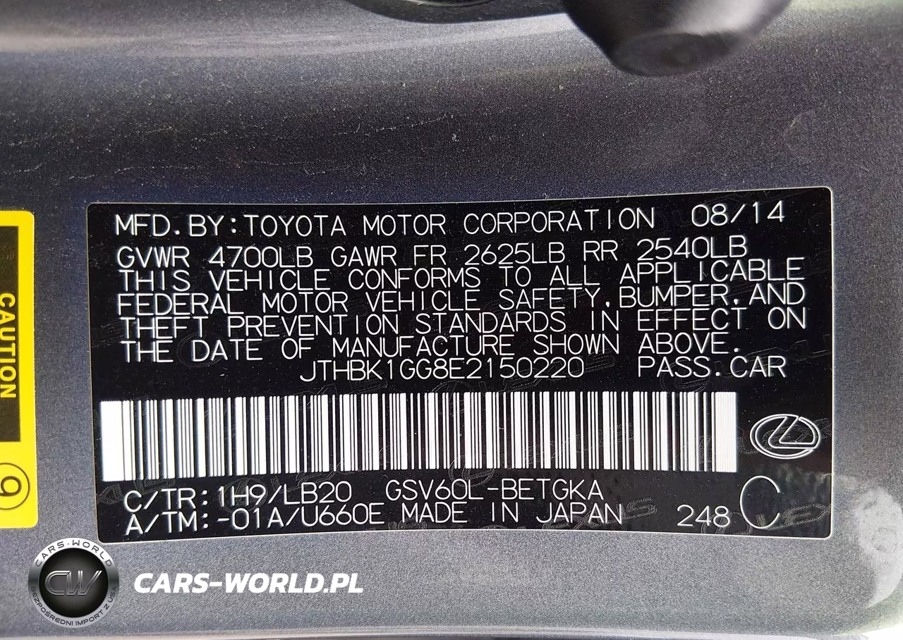 2014 Lexus Es 350 VIN:JTHBK1GG8E2150220 - 9