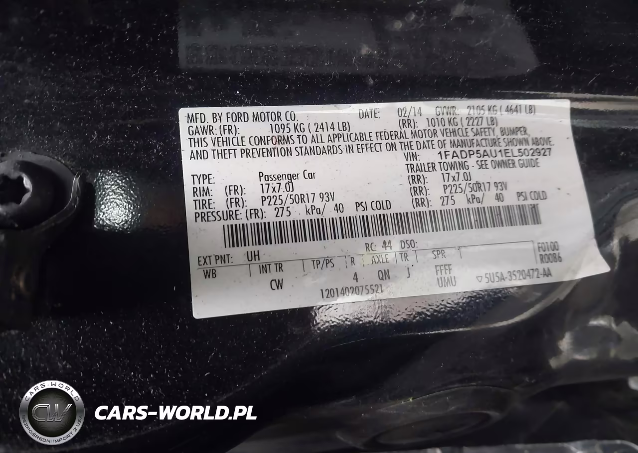 2014 Ford C-Max Hybrid Se VIN:1FADP5AU1EL502927 - 9