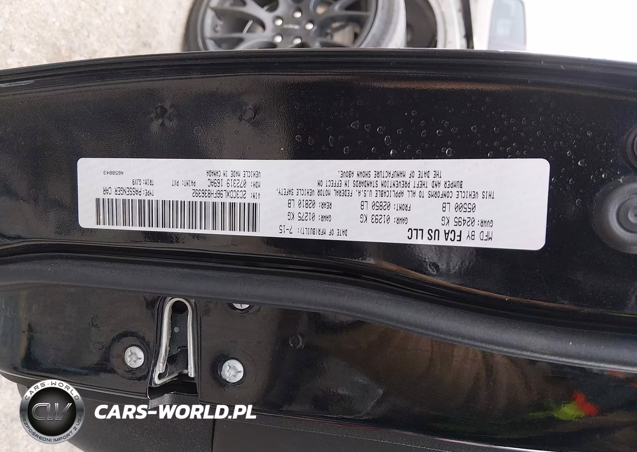 2015 Dodge Charger Srt Hellcat VIN:2C3CDXL96FH836392 - 9