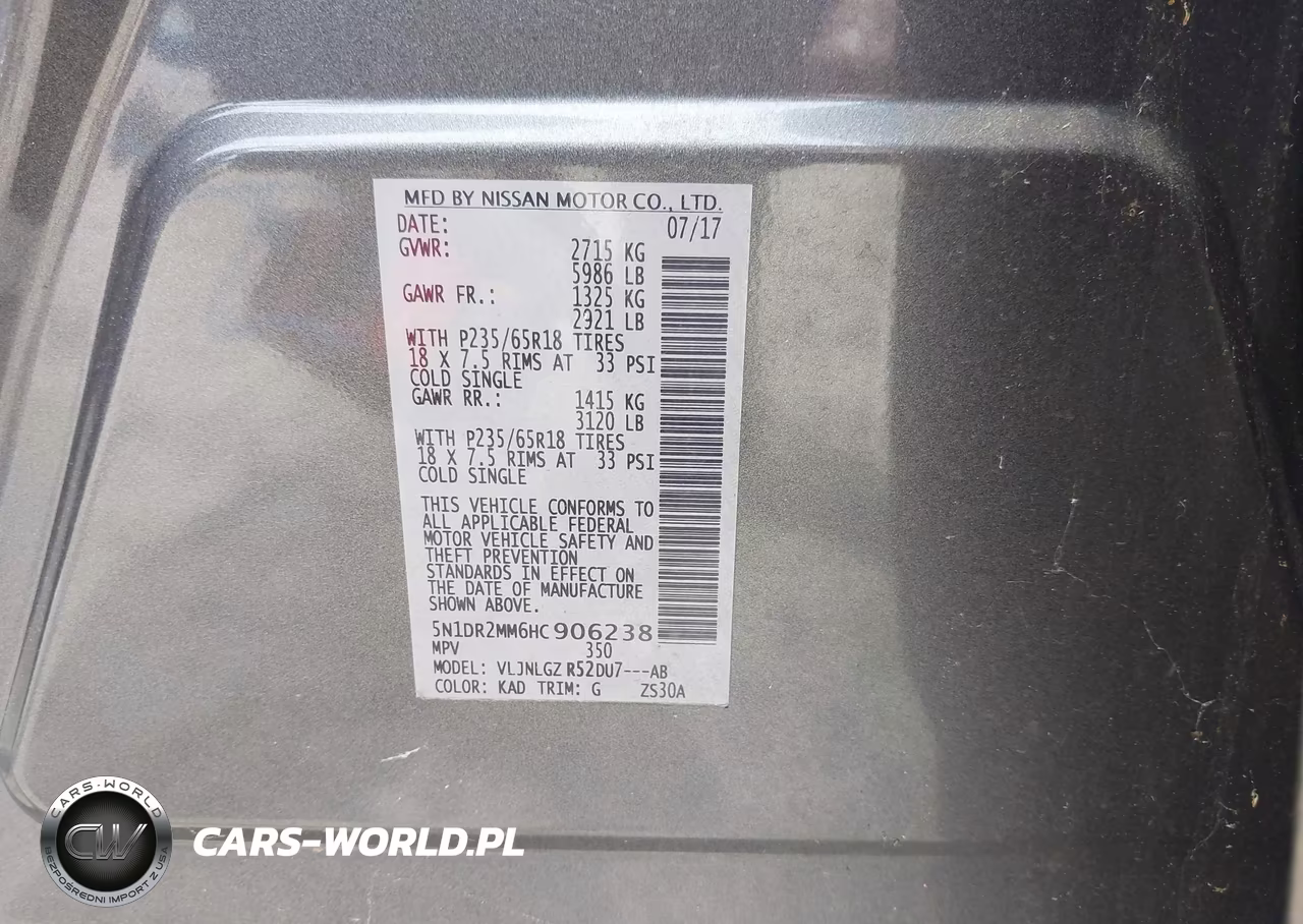 2017 Nissan Pathfinder Sl VIN:5N1DR2MM6HC906238 - 9