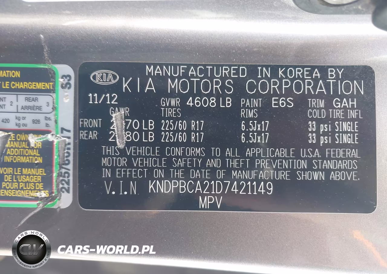 2013 Kia Sportage Lx VIN:KNDPBCA21D7421149 - 9