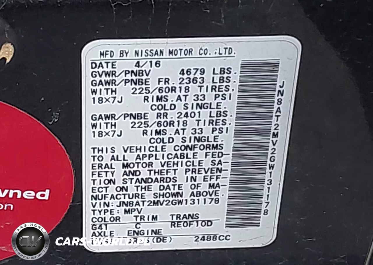 2016 Nissan Rogue Sl VIN:JN8AT2MV2GW131178 - 9