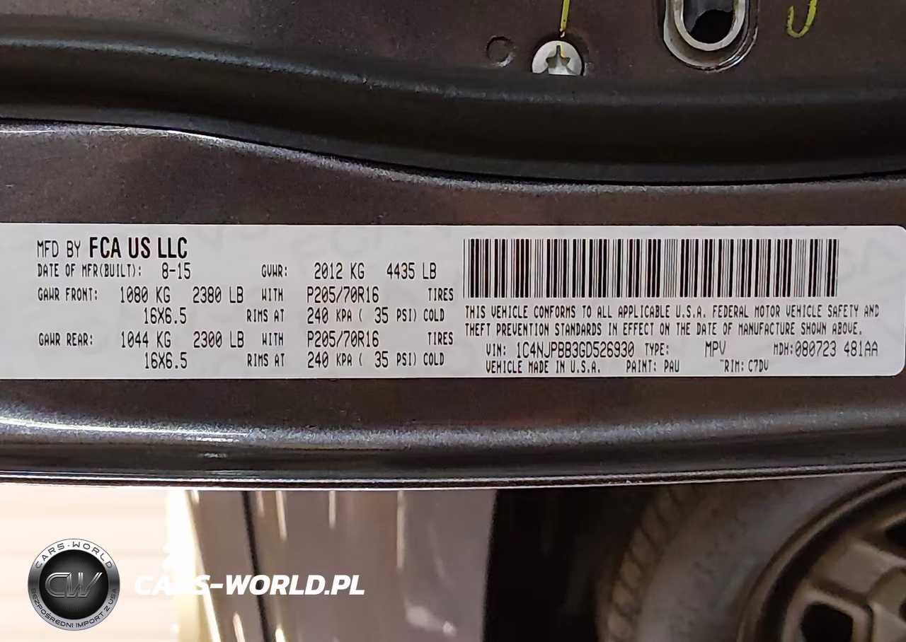 2016 Jeep Patriot Sport VIN:1C4NJPBB3GD526930 - 9