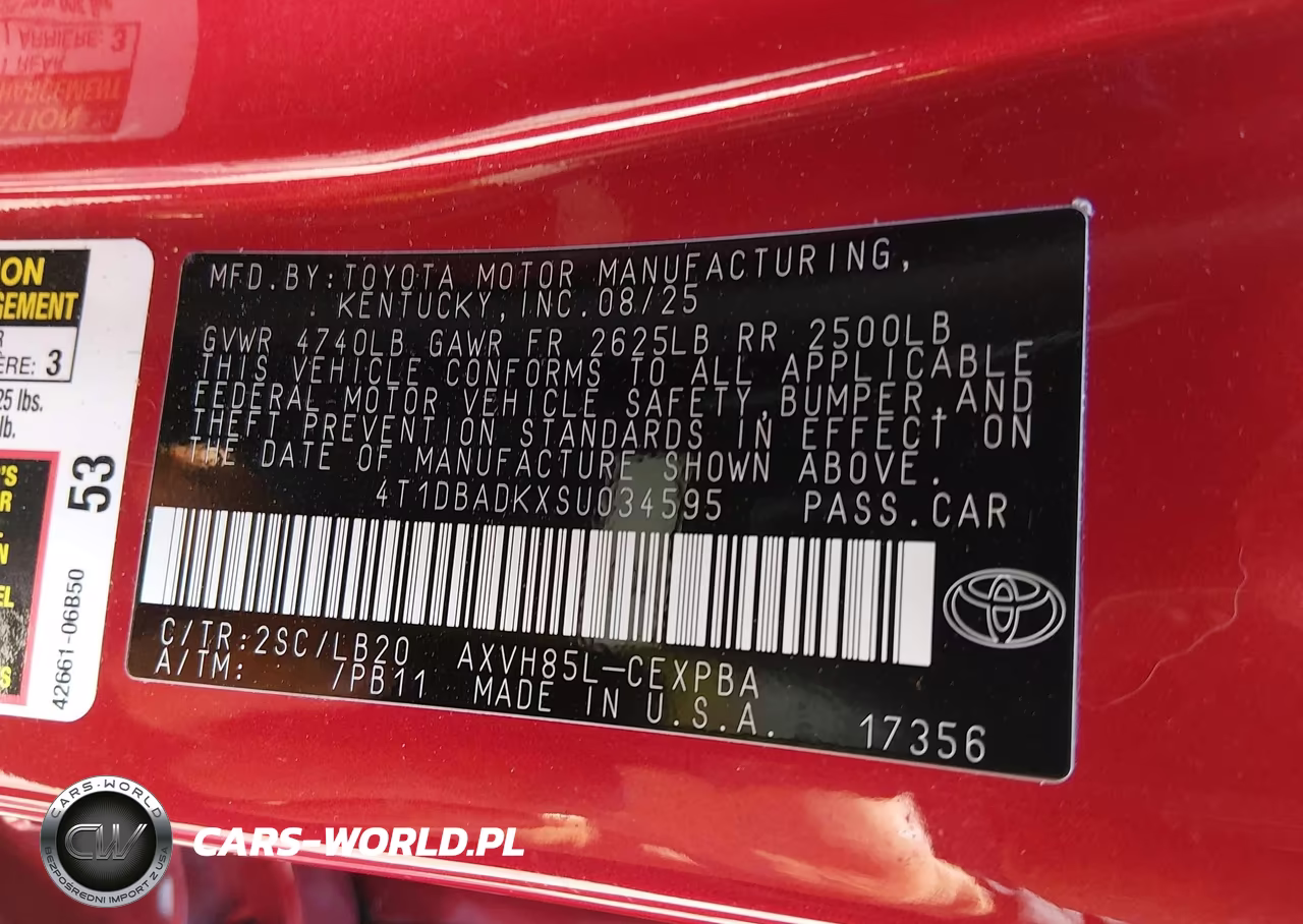 2025 Toyota Camry Xse VIN:4T1DBADKXSU034595 - 9