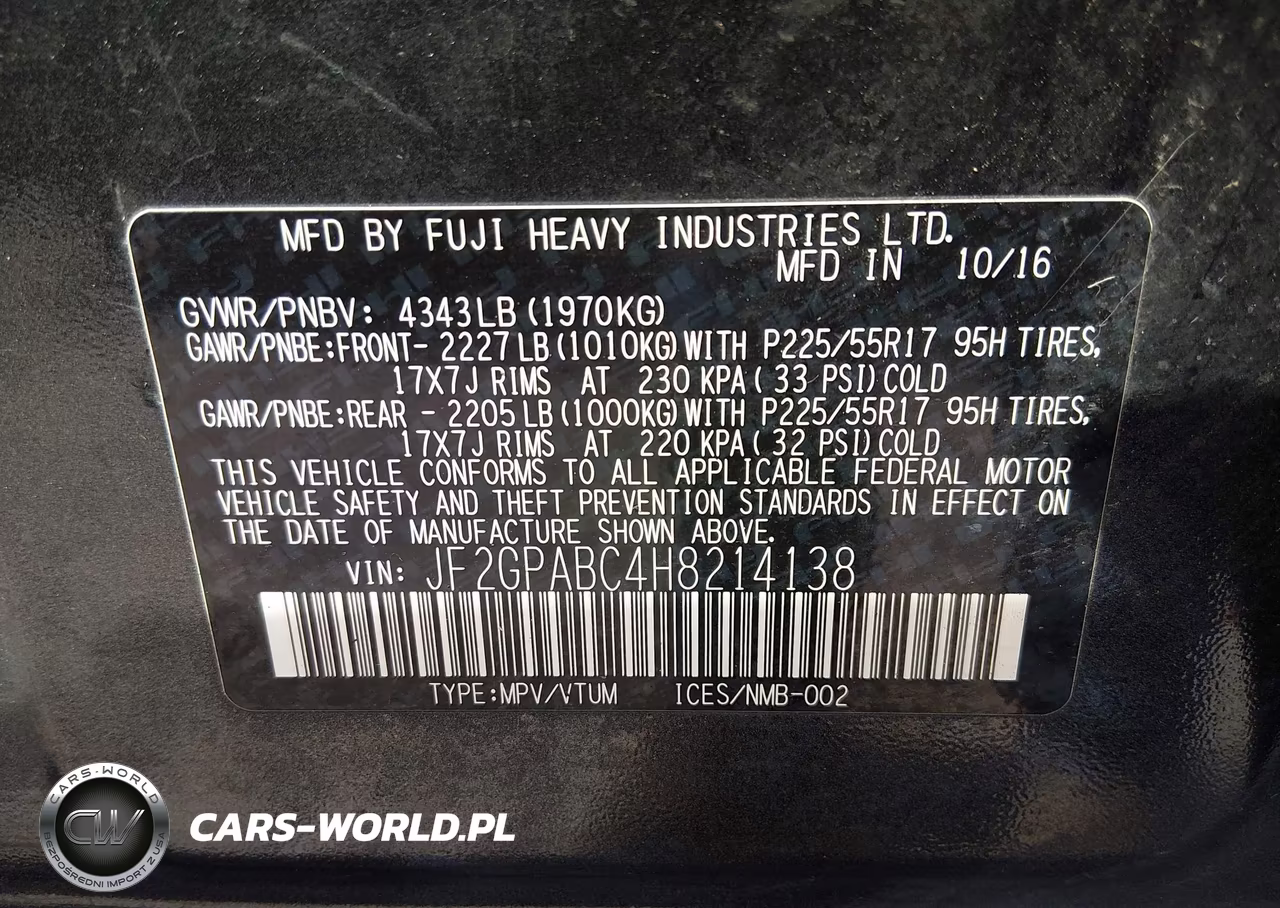 2017 Subaru Crosstrek 2.0I Premium VIN:JF2GPABC4H8214138 - 9