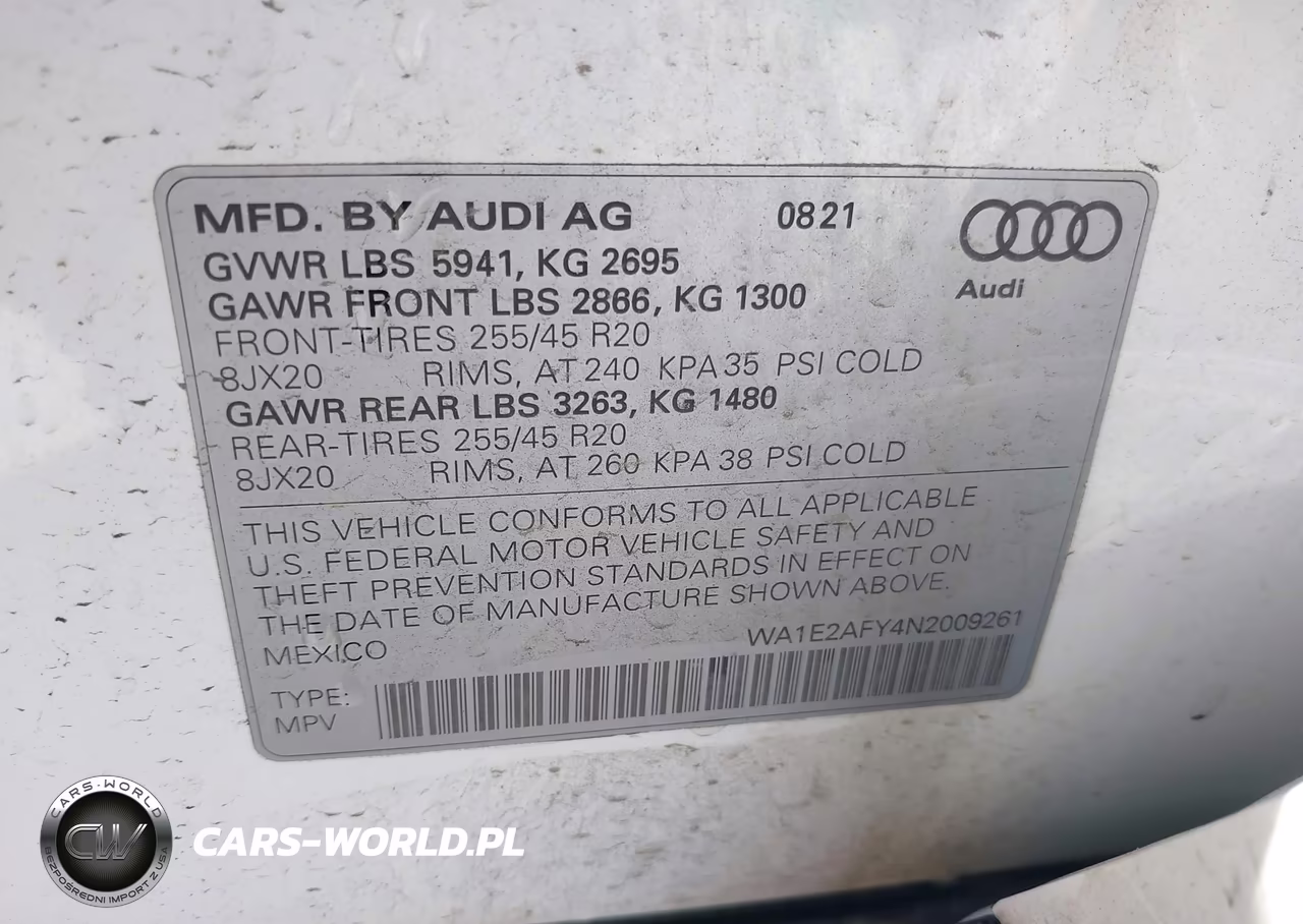 2022 Audi Q5 Premium Plus 55 Tfsi E S Line Quattro S Tronic VIN:WA1E2AFY4N2009261 - 9