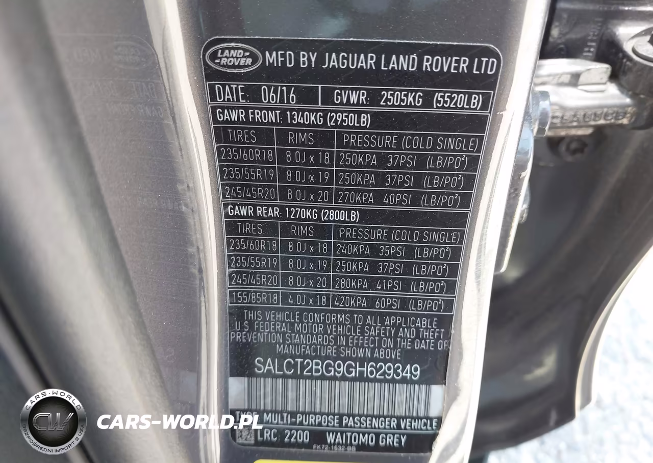 2016 Land Rover Discovery Sport Hse Lux VIN:SALCT2BG9GH629349 - 9