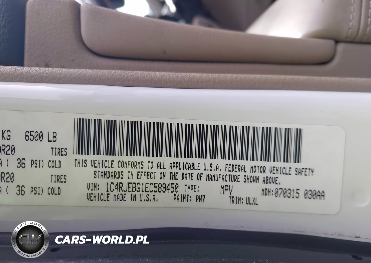 2014 Jeep Grand Cherokee Limited VIN:1C4RJEBG1EC589450 - 9