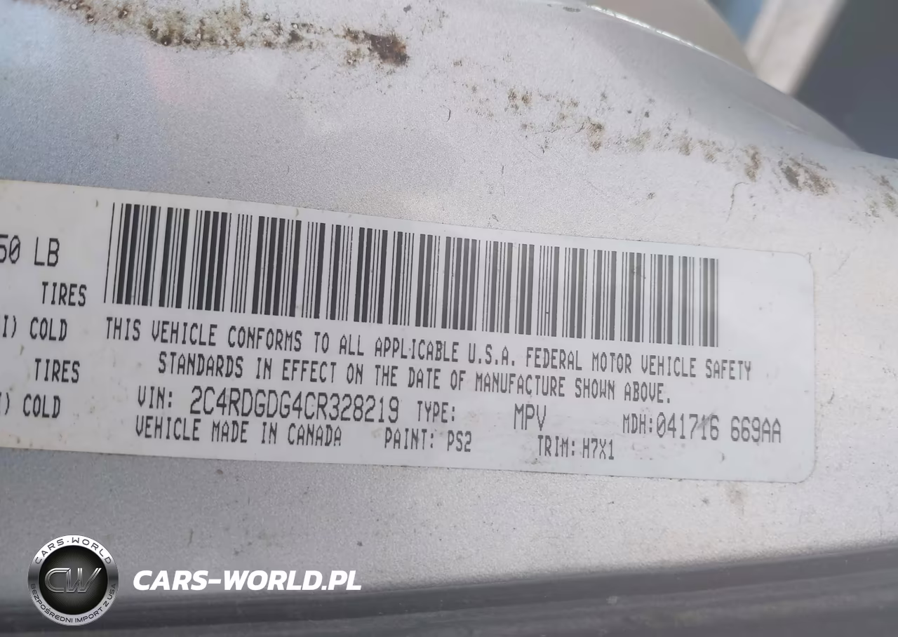 2012 Dodge Grand Caravan Crew VIN:2C4RDGDG4CR328219 - 9