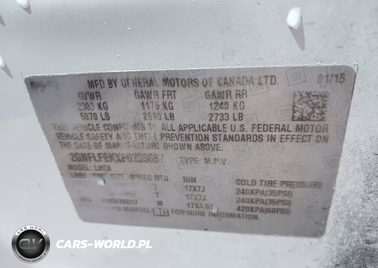 2015 Chevrolet Equinox 1Lt VIN:2GNFLFEKXF6255857 - 9