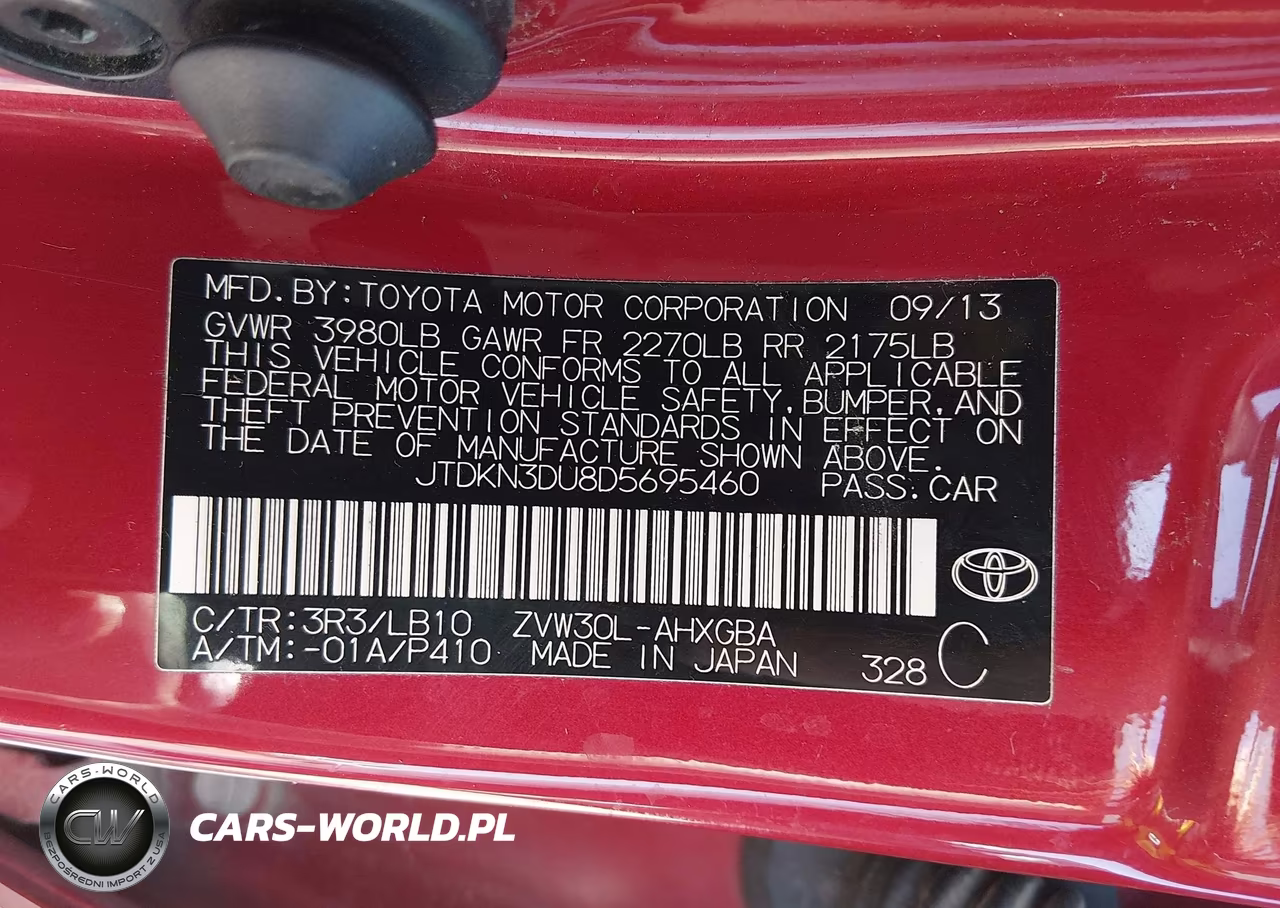 2013 Toyota Prius Four VIN:JTDKN3DU8D5695460 - 9