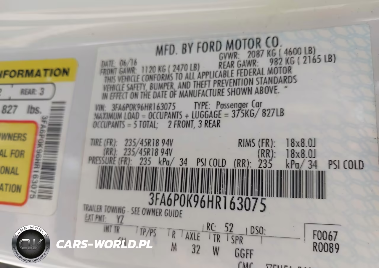 2017 Ford Fusion Titanium VIN:3FA6P0K96HR163075 - 9